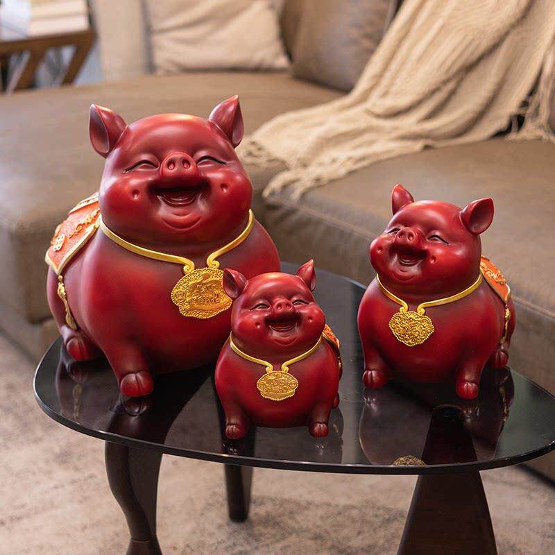 特大号存钱筒招财金猪摆件创意大人祇进不出超大容量存钱罐不可取