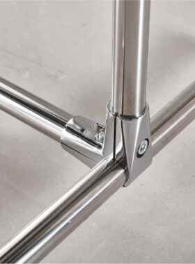 钢圆锈单杠js-401晾衣架室不内晒衣架卧落地晾衣杆单杆式挂衣架