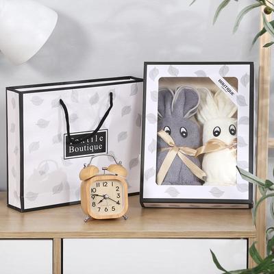 礼品创意实用毛巾小兔子小熊伴手礼礼盒卡通珊瑚绒吸水回手礼