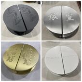 简约半圆形钢化玻璃大门把手定制实木门把手黑色酒店门面拉手现代