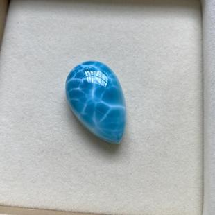 11.9 19.5 天然海纹石水滴吊坠男女款 拉利玛项坠锁骨链坠挂件31.2