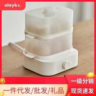 欧莱克煮蛋器家用蒸蛋多功能小型迷你双层早餐机鸡蛋宿舍一件代发