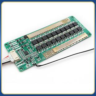 4串三元铁锂持续40A 50A锂电池保护板带均衡温控散热片排线保护板