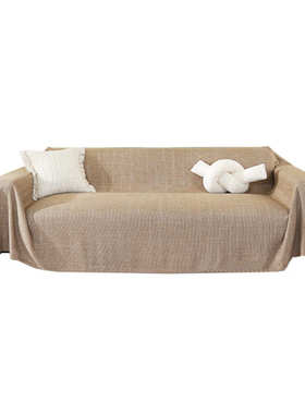 亚麻沙发盖布新款防尘防滑沙发巾四季通用防猫抓盖巾宠物隔尿坐垫