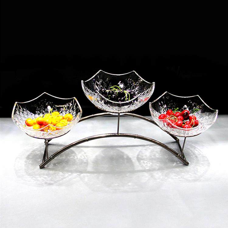 三层火锅菜架菜盘展示架凉菜盘置物台调料碗架子多层盘子菜品支架