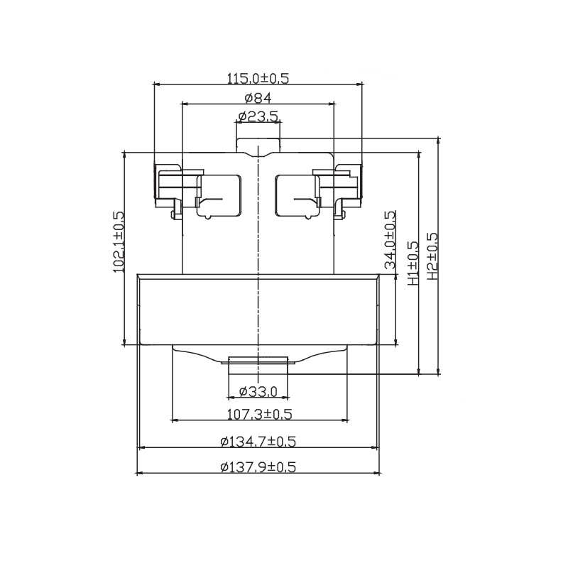 3星吸尘器适配电机  135外径1600W 1800W电机 真空吸尘器电机