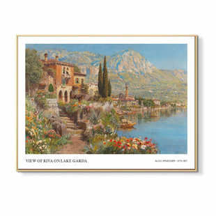 风景名画电表箱装 饰画客厅现代艺术轻奢莫奈电闸盒油画配电箱