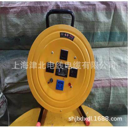 拖线盘电缆盘收线器卷线盘可绕线2芯/3芯/50米/100米可绕