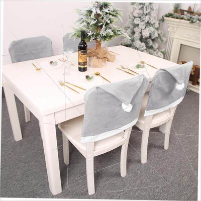Christmas grey non-woven chair cover stool chair cover