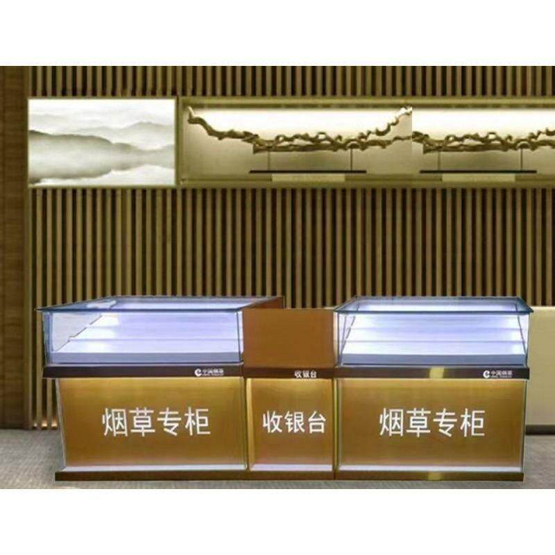 烟柜台烟柜便利店背柜玻璃柜台转角组合柜超市烟酒展示柜背柜