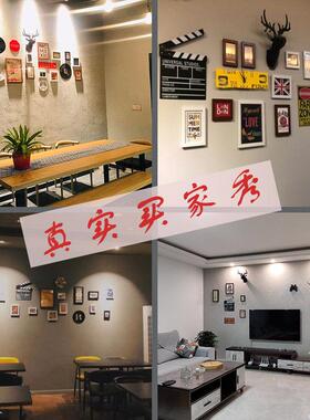 复古怀旧饰面挂SDKFWOQ美式业风PVC挂件餐厅酒吧墙壁工布墙置装饰