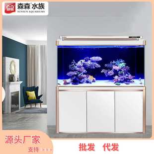 厂家型落地鱼缸玻璃水族箱客厅生态缸底过滤家用缸