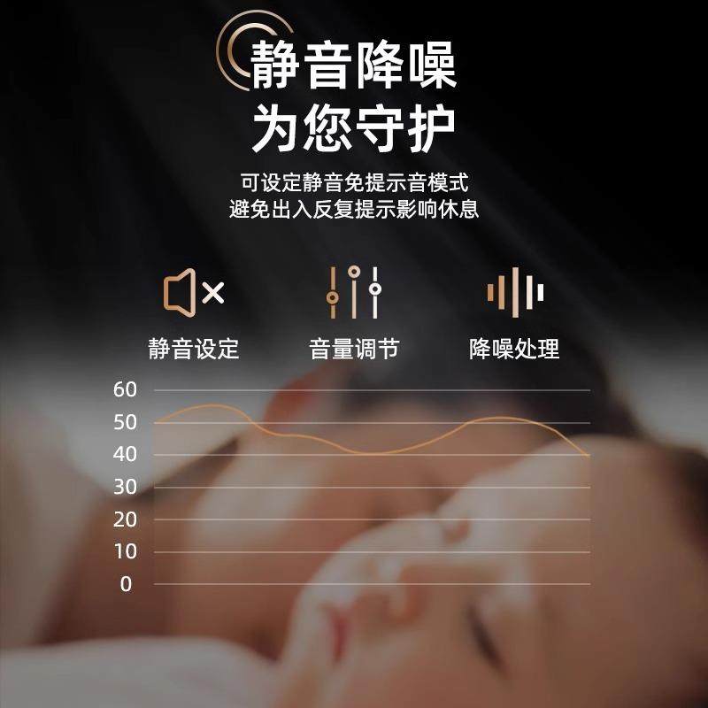 通指通锁指智能锁指纹码锁家用门锁密纹电子锁民宿半自动木S6门纹