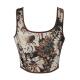 Sexy Floral Bustier Vintage Top ops Crop Tank Corset