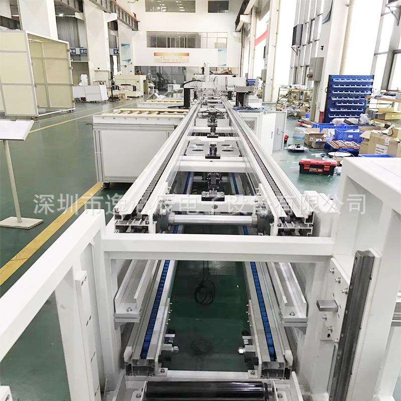 供应脱毛器动力滚筒线设计横移式来福轮工装板老化测试线流水线