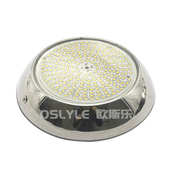 led灯户外遥控薄型rgb灯泳池水底壁挂平面304不锈钢 灯 七彩水下式