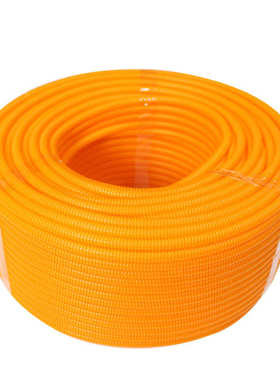 PP阻燃橙色波纹管橙色可穿线波纹管绝缘阻燃波纹管厂家直供