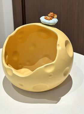 【新家的100个快递】奶酪钥匙收纳玄关摆件入户桌面可爱家居好物