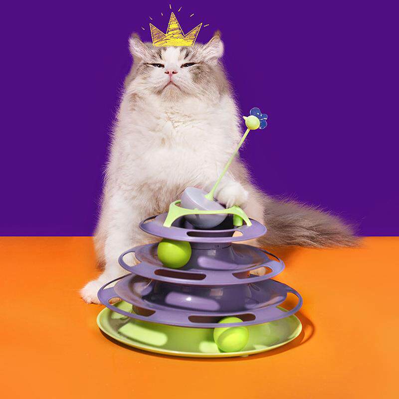 迷失森林猫玩具自嗨神器猫转盘玩具猫咪逗猫棒逗猫轨道球图片