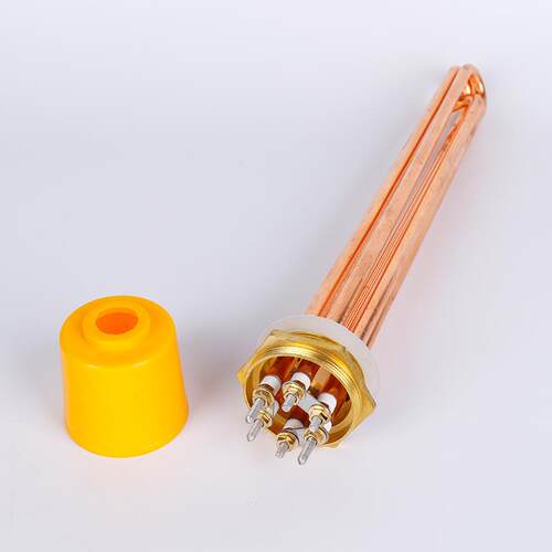 厂家供应DN40铜电热管烧水水箱加热铜头电加热管6KW/9KW/12KW