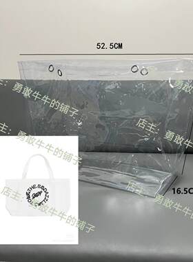 王源客厅狂欢帆布包饺子型透明PVC袋子包包保护套防尘罩包