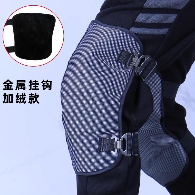 防滑加厚男士骑车加热护膝绑腿护膝保暖摩托车防寒女士关节疼外穿