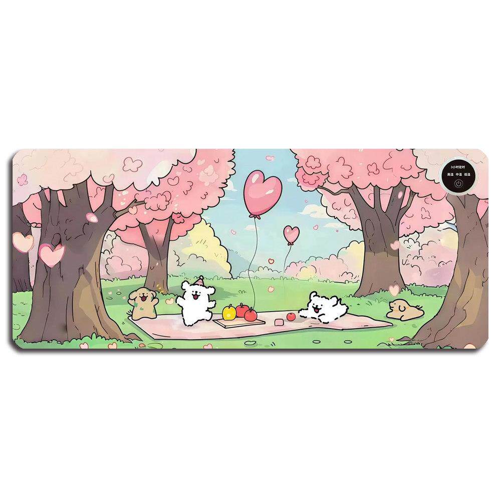 加热鼠标垫写字手加热器加热桌垫办公室鼠标电脑桌面超大恒温加热