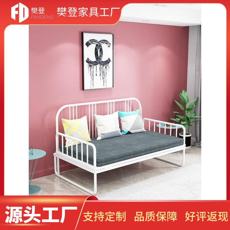 简约多功能沙发椅欧式沙发坐卧两用床铁艺折叠沙发小户型沙发床