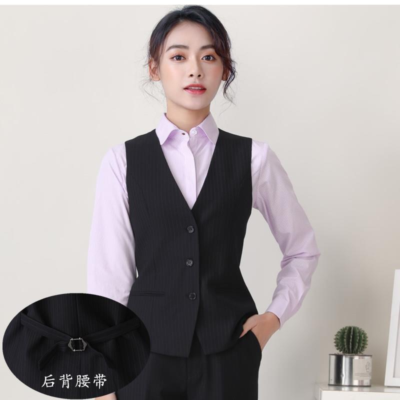 新款新款光大银行衫女衫光大袖行服细条纹制服衬工装长短工作服衬图片