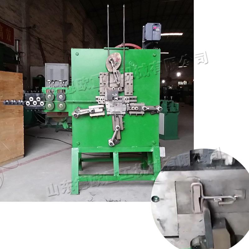 全自动铝线材打扣机S形D形扣成型机衣架勾罐耳扣自动进料弯线机