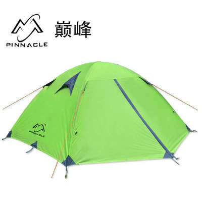批发PINNACLE户外2人3人双层双门露营野营铝杆帐篷防暴雨3000mm