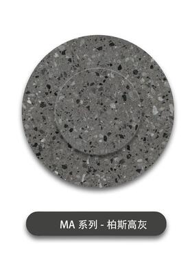 灰色奢石桌面柏斯灰水磨石工程石材人造大理石宾馆地面石踏步
