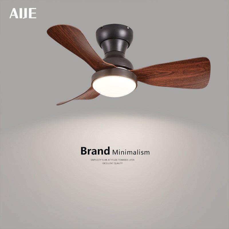 新中式卧室风扇吸顶护眼静音简99约书房厅家用中餐古灯风小风吊扇