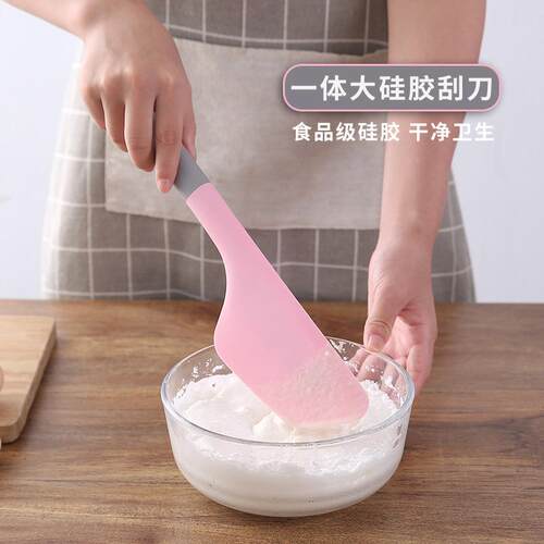 刮刀大号矽胶铲子耐高温烘焙搅拌工具家用一体蛋糕抹奶油烘培刮板
