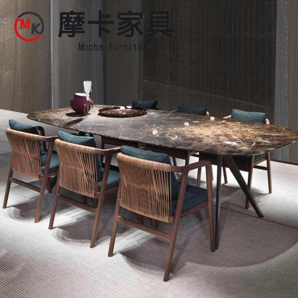 户外简约沙发椅单人设计师别墅新中式客厅家具藤编实木家用餐桌椅