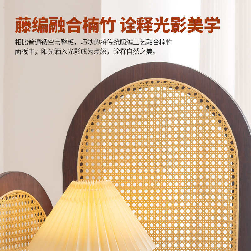 复古墙角柜卧室藤编储物拐角柜子客厅落地转角收纳架三角形置物架,住宅家具,角柜,淘宝优惠券,粉丝福利购,淘宝优惠卷