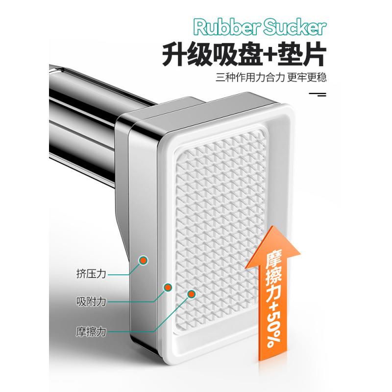 ll免打孔伸缩衣柜挂架宿舍落地式衣帽架不占空间室内墙壁晾衣杆家