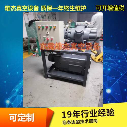真空脱泡机 真空泵 罗茨旋片真空机组 低燥音手板复模罗真空泵组
