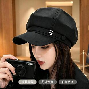 适合小头围的帽子女帽子洋气时髦春秋款高级感秋冬新款百搭鸭舌帽