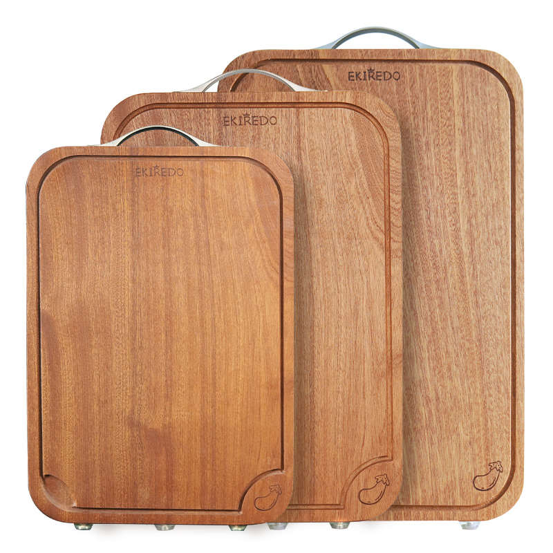 EKIREDO怡可得乌檀实木切菜板家用抗菌防霉双面菜板厨房案板粘板