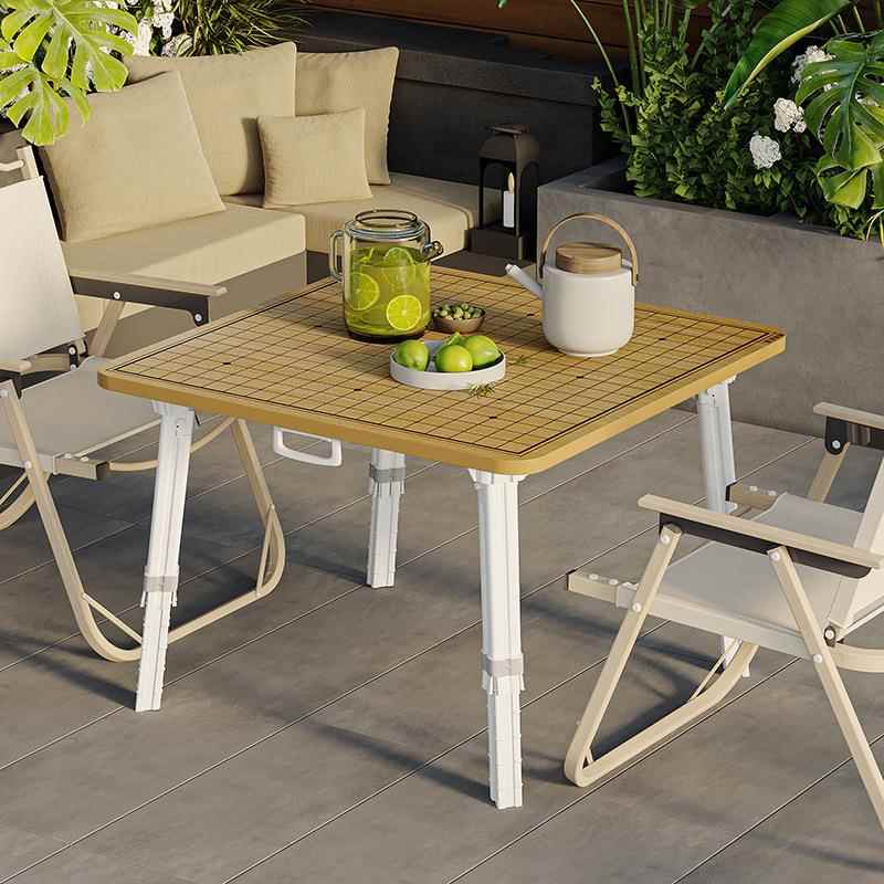 可升降折叠桌户外轻便手提小桌子围棋象棋桌榻榻米飘窗家用茶几