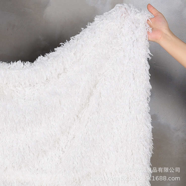 羽妃绒羽毛流苏绒布料亲肤透气毛绒服装摄影拍摄背景设计DIY面料