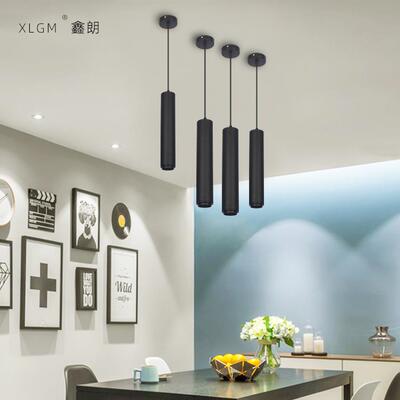 IL吊装可变焦LED筒灯餐厅灯餐桌吊灯网吧收银吧台吊线筒灯明装射