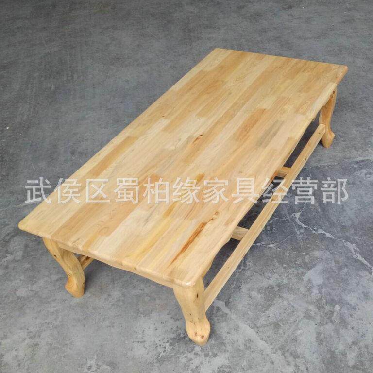 榻榻米茶桌飘窗桌家用实木炕桌香柏木长方形卧室地桌东北炕上茶几