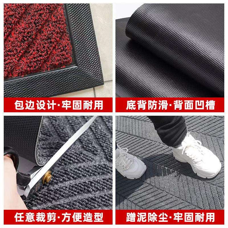 硬丝耐磨脚垫地毯酒店防滑吸水地垫轮胎菱形商场走廊过道脚垫商用