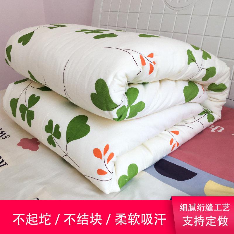 定做纯手工棉花被子学生单双人被褥春秋被冬被棉胎棉絮床垫被芯