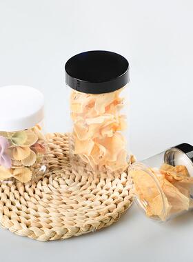 现货68牙级食品pt广口瓶子铝盖料透明塑瓶e圆形密封食品罐包RUK装