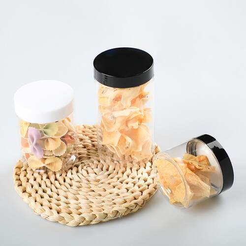 现货MBO68牙食品级塑料瓶pet瓶铝广盖塑料包瓶圆形口密封食品罐装