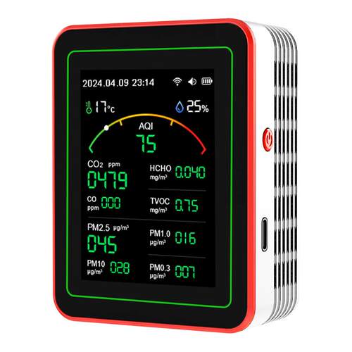 高档15温合1 仪WiFi空气2质量检测智能激光红外传感器PM2.5甲醛CO