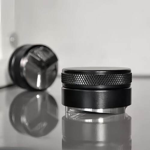 咖啡布粉器不锈钢压粉器智能意式压粉锤套装可调51/53/58mm304